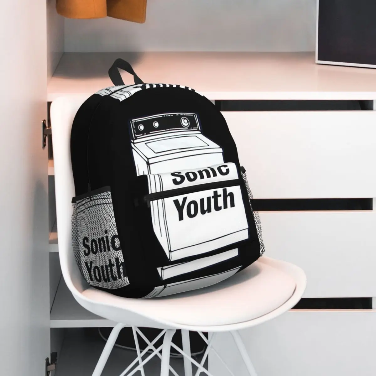 Sonic Youth Rock Band Punk Backpack Daypack Large Capacity Boys Girls BookBag School Bag Shoulder Bags for Men Women
