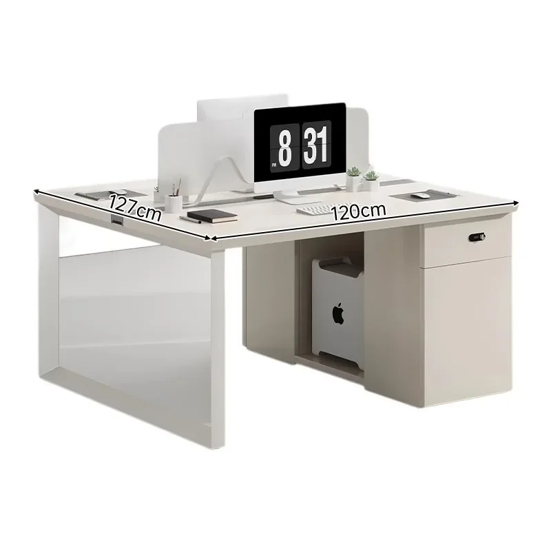 Desk Staff Station   Office Staff Computer Modern Simple Single Station  Screen Partition Table