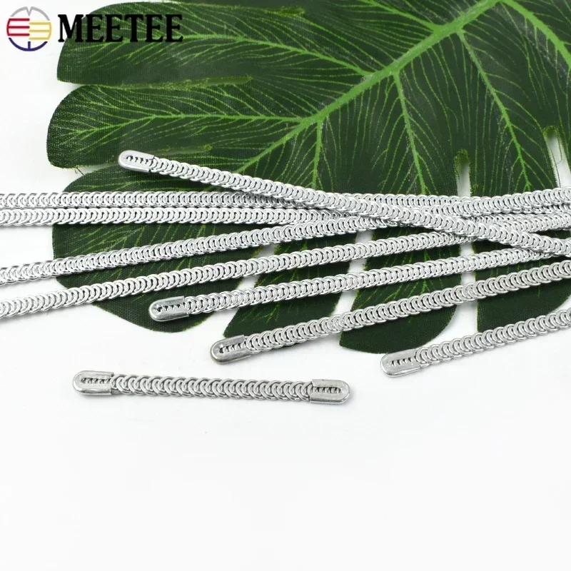 20/50Pcs Meetee 5mm Metal Shapewear Steel Ribbon Spring Fish Bone Making Wedding Dress Corset Side Support Tape DIY Accessories