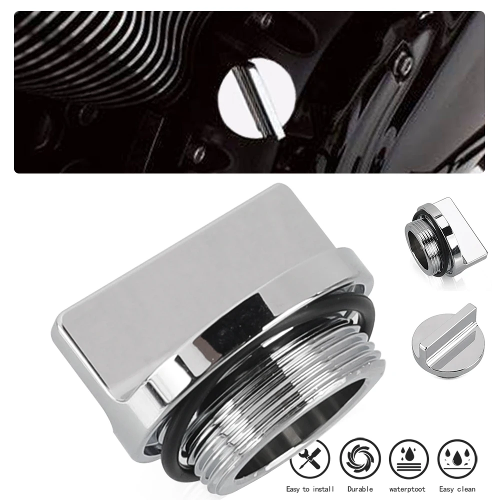 Motorcycle Accessories For Kawasaki Vulcan 800 VN800 1995-2005 Vulcan800 Drifter 2001-06 CHROME BILLET OIL FILLER CAP Oil screw