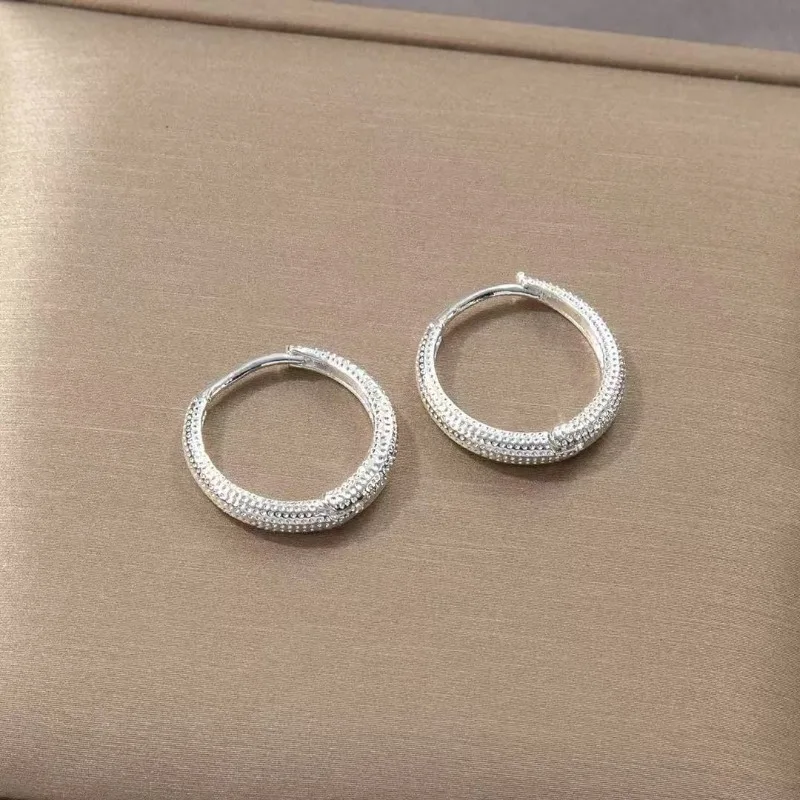 

Vintage Shinning Hoop Earrings for Women Girls Piercing Circle Earring Temperament Charm Party Wedding Jewelry Gift Сережки