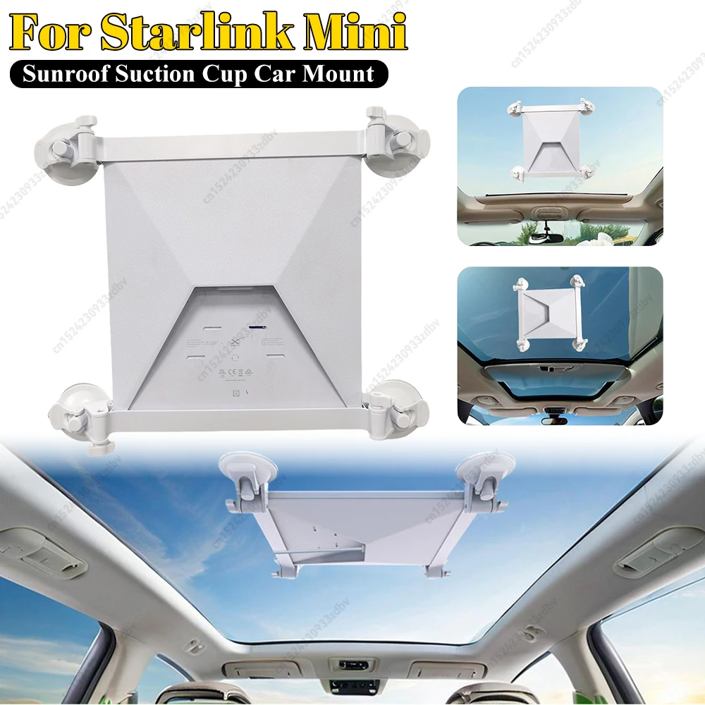 

Крепление на присосках для Starlink Mini на люк автомобиля с 4 присосками, стабильный автомобильный кронштейн на присосках, держатель для спутникового модема на окно автомобиля