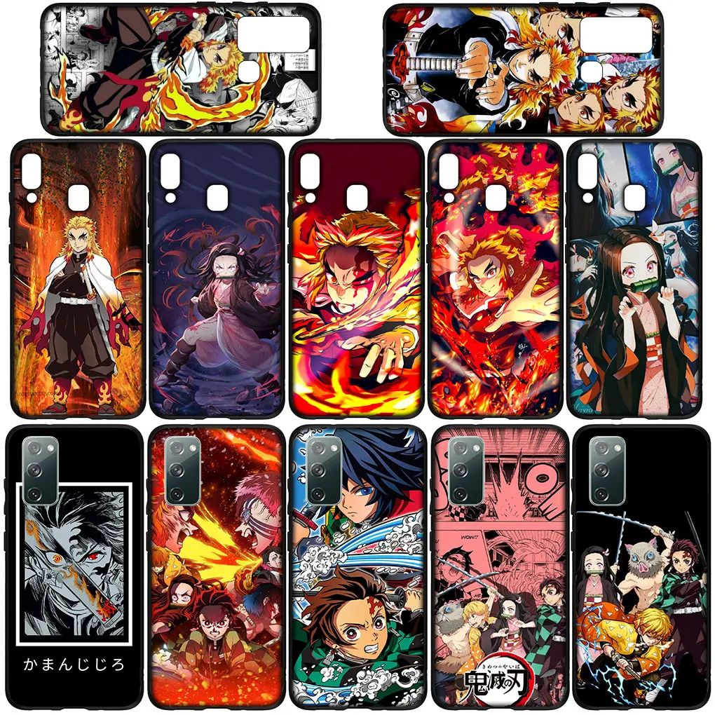 Kyoujurou Demon Slayer Tanjirou Nezuko Phone Casing for Samsung Galaxy A10 A20 A53 A30 A31 A32 A50 A51 A52 A12 A33 Cover Case