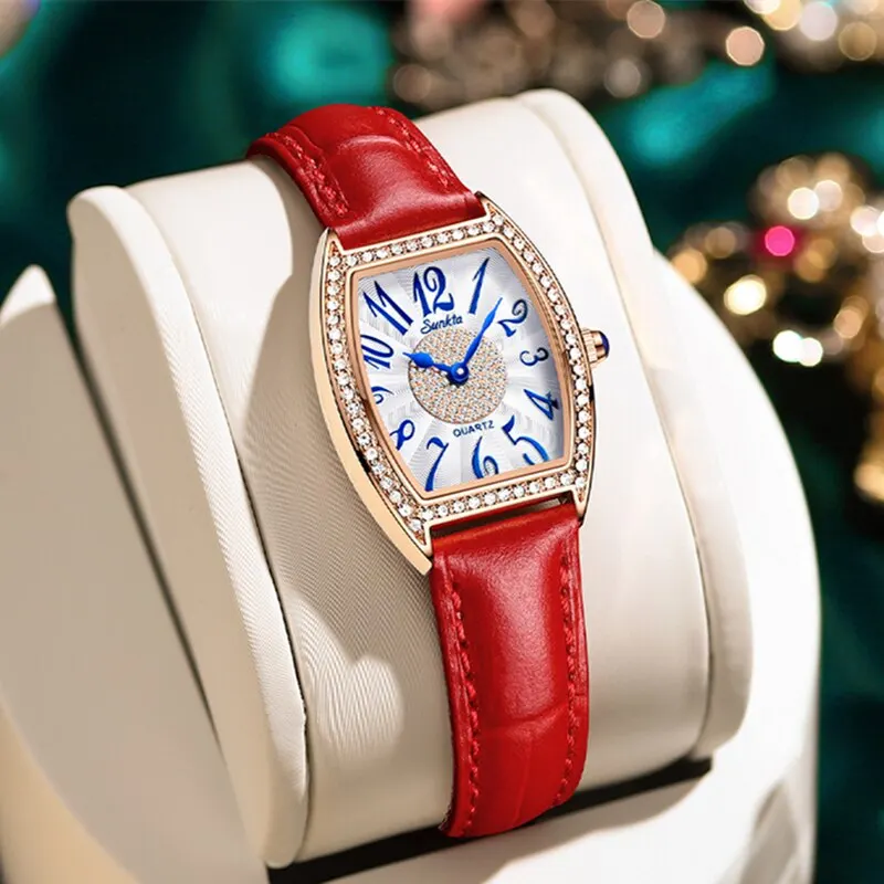 SUNKTA Fashion Women Watches Elegant Design Waterproof Ladies Wristwatch Luxury Female Bracelet Watches Girl Clock Lover Gift