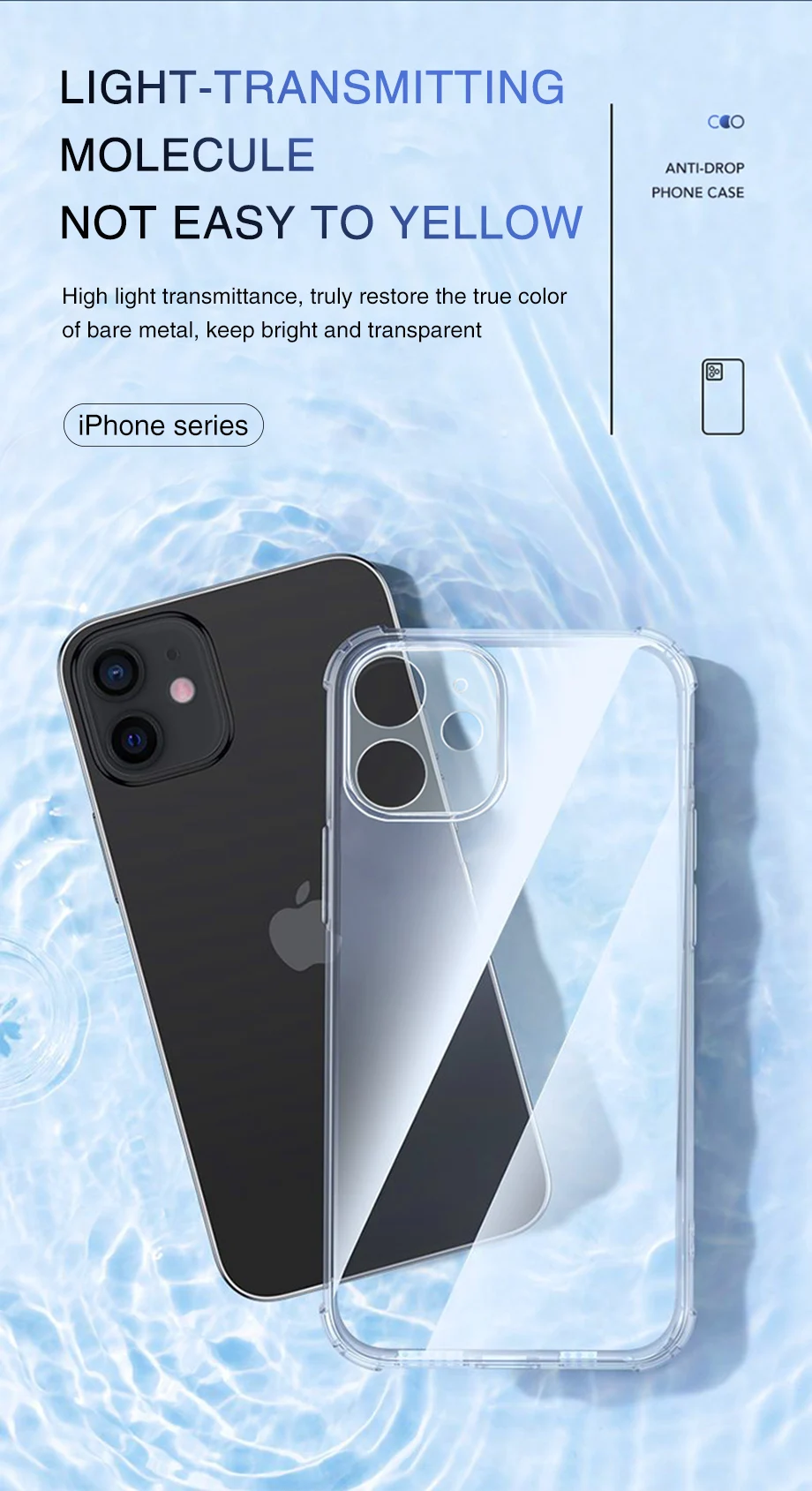 Fallschutz Airbag Soft Case für iPhone 16 Pro Max Funda iPhone 16 iPhone 16 Plus stoßfeste klare transparente Abdeckung Hüllen – Detail 11