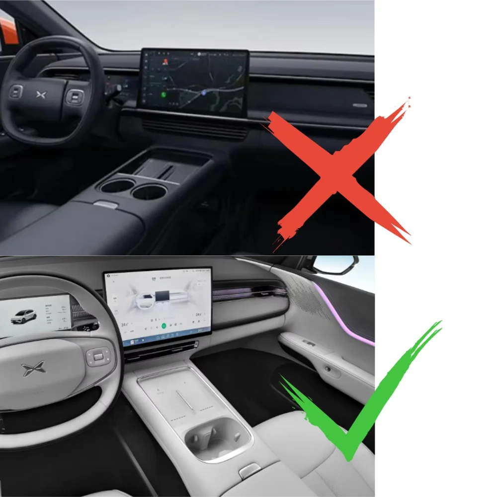 Smabee for Xpeng G6 2026 Phone Charging Silicone Cup Holder With Anti Dirt Pad Anti-slip Shock-Absorbing Tray Car Accessiories