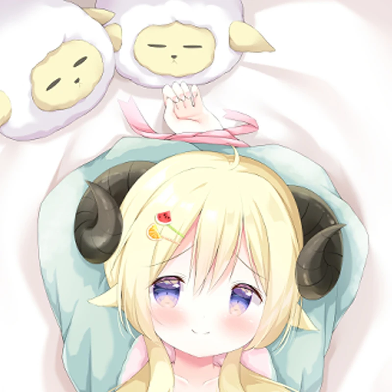 

Dakimakura Anime Pillow Case Tsunomaki Watame Double-sided Print Of Life-size Body Pillowcase Gifts
