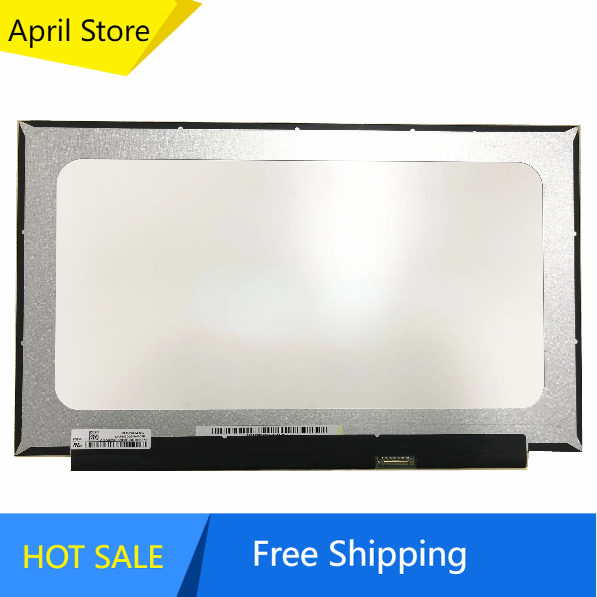 

NT156WHM-N49 fit NT156WHM-N45 NT156WHM-N34 15.6'' Laptop LCD Screen 1366*768 with No screw holes EDP 30 pin