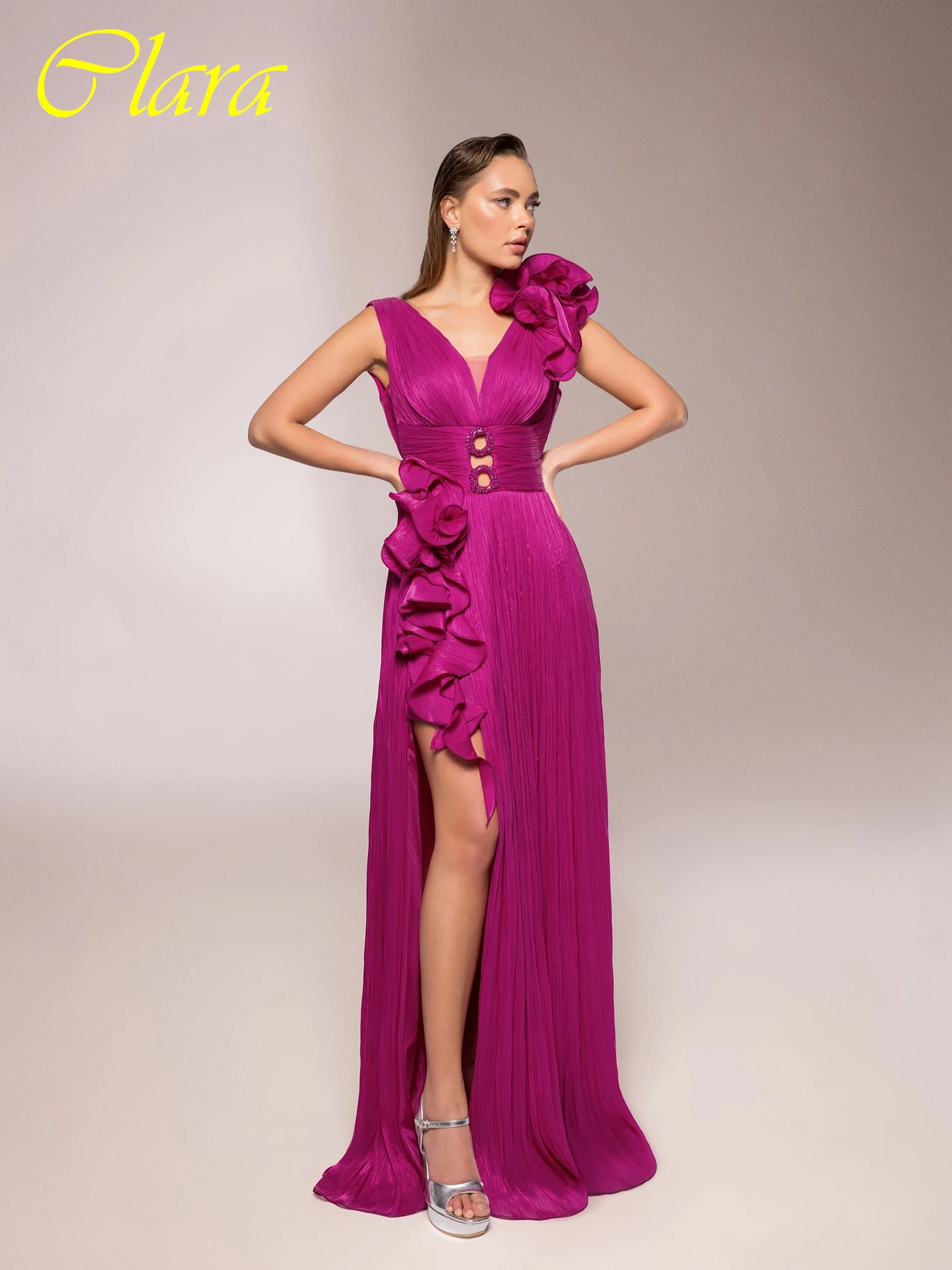 

Customized A-Line V-Neck Elegant Formal Evening Dress Fashion Temperament Bespoke Occasion Gowns Modern High Quality Party Dress