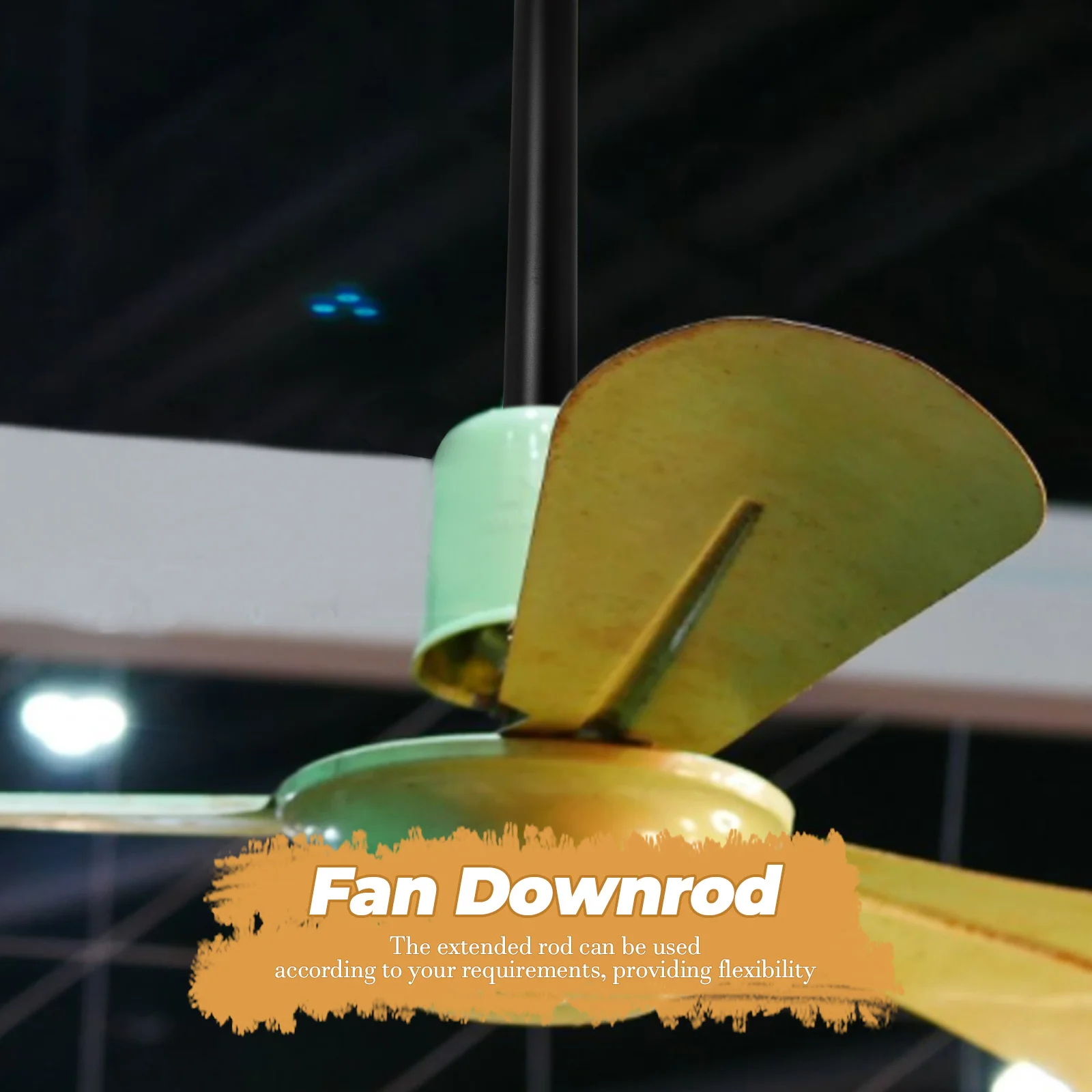 

Extended Downrod Downrod Extension For Ceiling Fan Black Ceiling Fan Rod Extension Compatible Sturdy Design