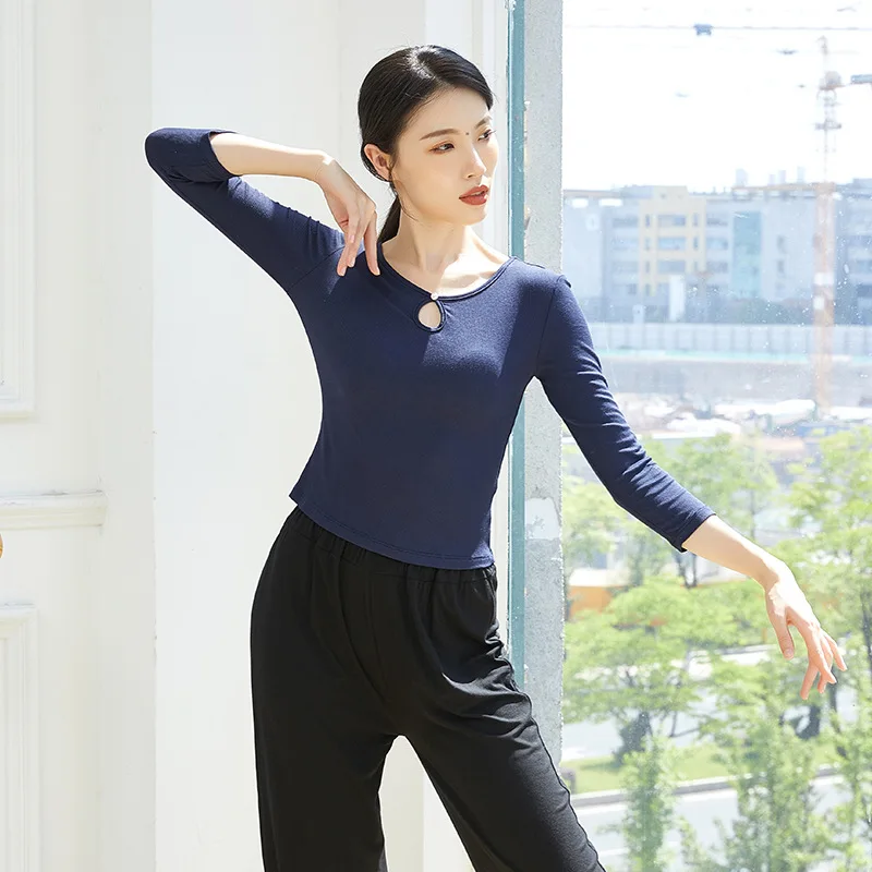 モダンダンス練習服トップス女性の体中華古典舞踊衣装大人服