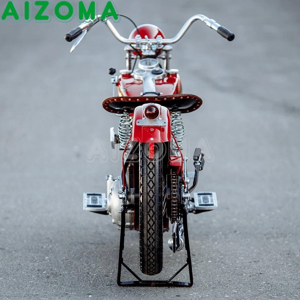 Crocker Styl Brass LED Custom Taillight Brake Stop lamp For Harley