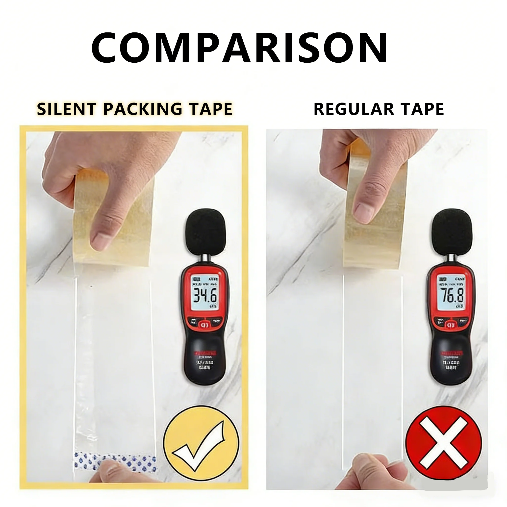 Silent Tape Ideal for Home and Office Use Suitable for Wrapping, Packaging, and Box Storage