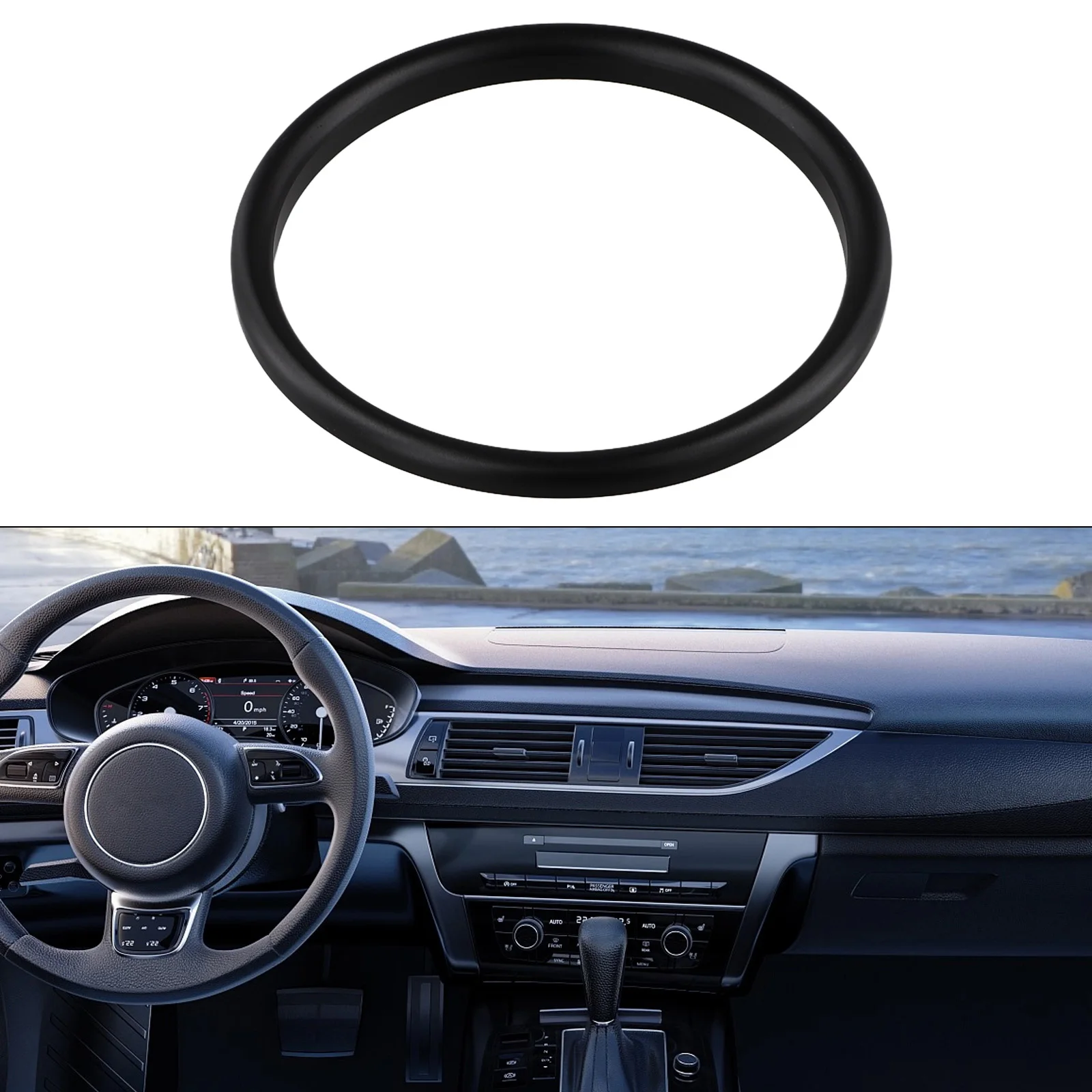 Add a Touch of Elegance to Your For MINI For Cooper F54 F55 F56 F57 F60 Steering Wheel with Center Ring Cover Trim Long Lasting