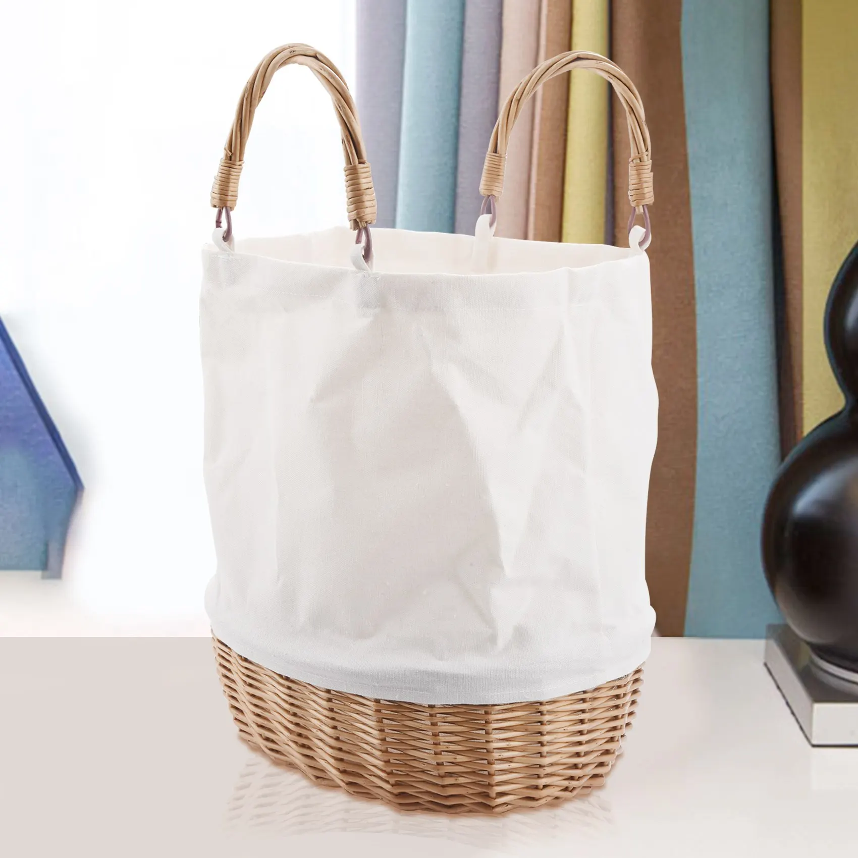 ABQR sac étanche femmes rotin pochette sac à main été plage sac en osier pour les femmes loisirs dames fourre-tout