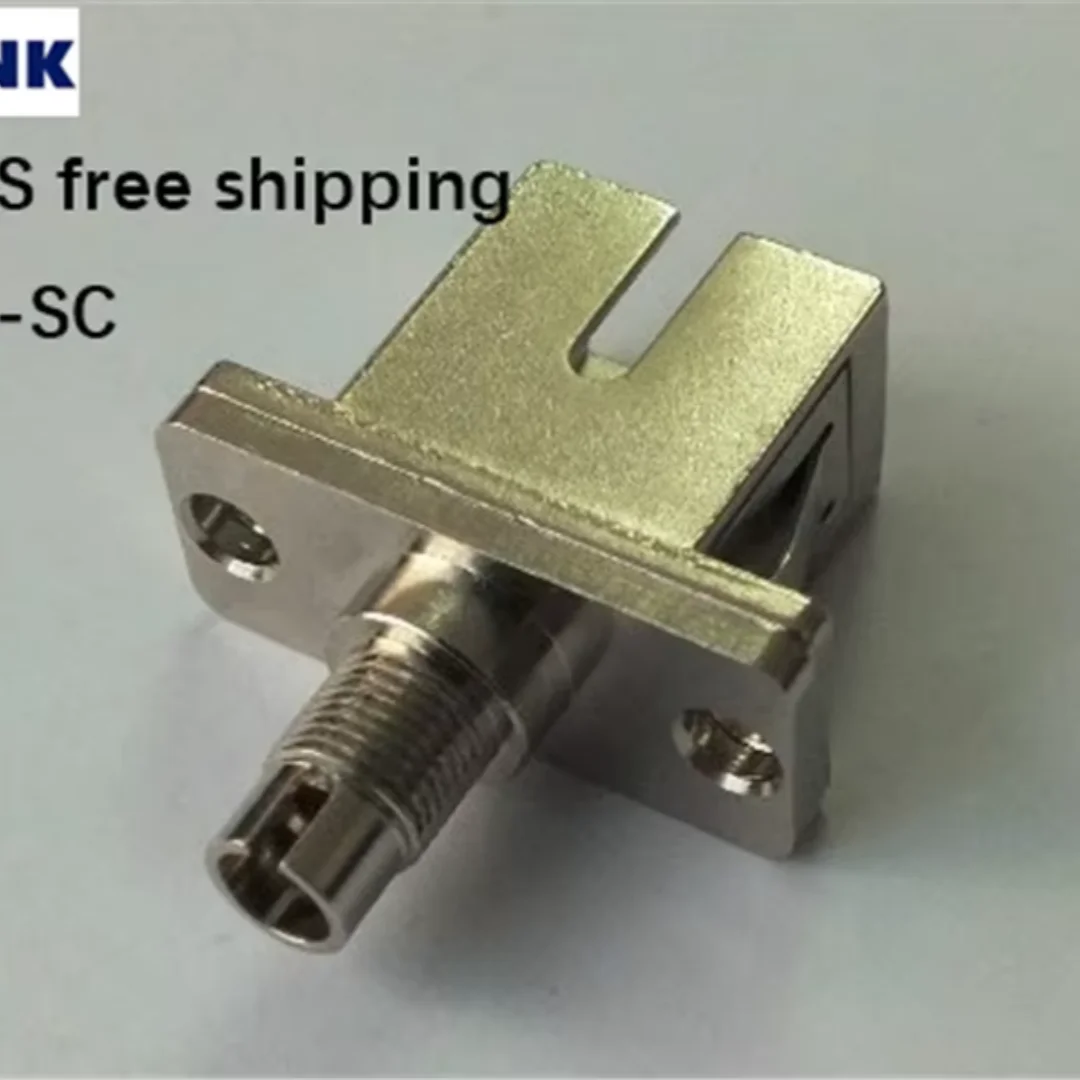 DIN-SC fiber adapter hybrid female to female Rectangular type connector SM MM metal coupler ftth IL 0.2dB free shipping 10pcs