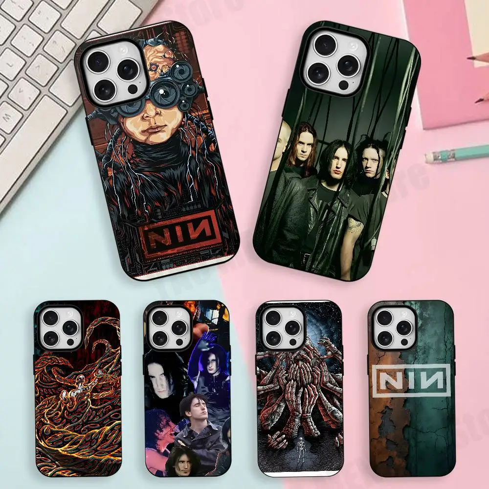 

N-Nine-inch N-Nails Slim Matte Magnetic For Case For Iphone 17,16,15,14,13,12,11 Pro Max Mini Plus New Frosted Soft Shell