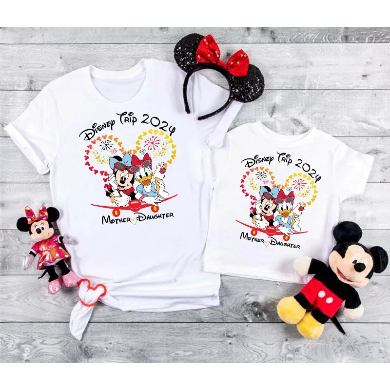 

In 2025, Mother-daughter Journey, The Same Style Shirt for Mom and Daughter Family Clothing, Disney Vacation Journey T-shirt