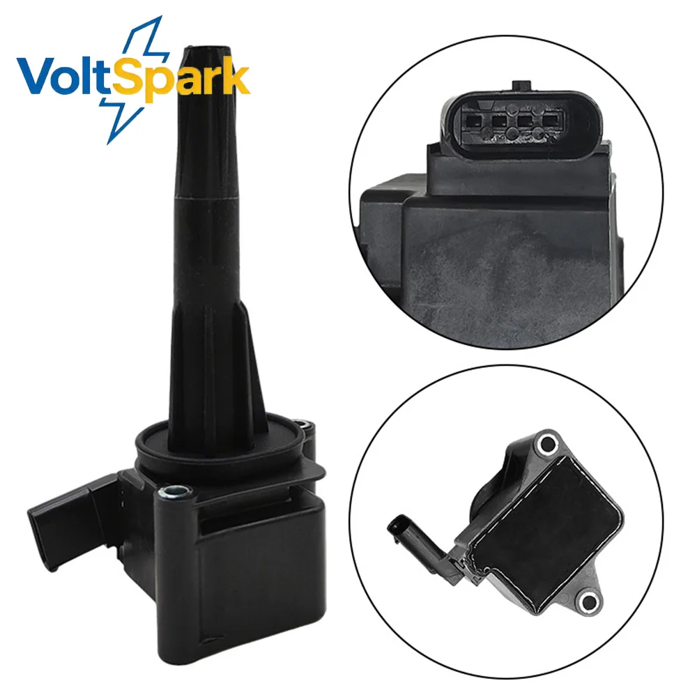 55486694EA Ignition Coil for Fiat 500, Alfa Romeo MiTo 0.9L 1.4L - Direct Replacement, 3-Pin, Bolted