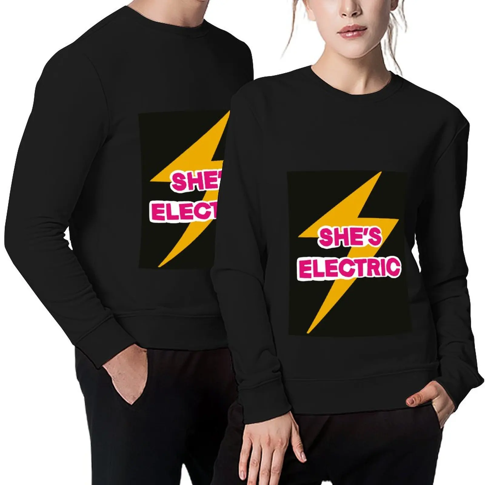 

She’s electric eclectic print Pullover anime clothes men's clothes men clothes graphic sweatshirts