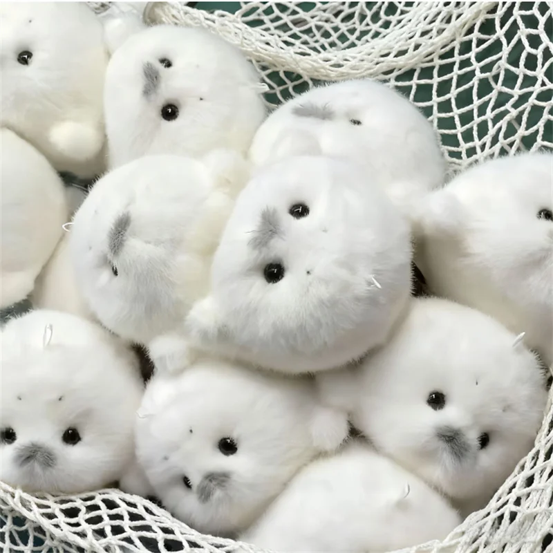 

1PCS 10CM Seal Plush Toy Animal Stuffed Doll Baby Kid's Gift Key Chain Soft Toy for Weddings Quality Small Plushie