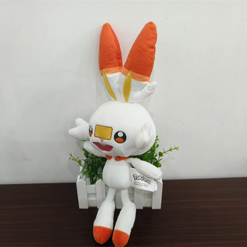 ポケモン Scorbunny ぬいぐるみアニメフィギュアソフトぬいぐるみバニーおもちゃクリスマスギフト子供のための