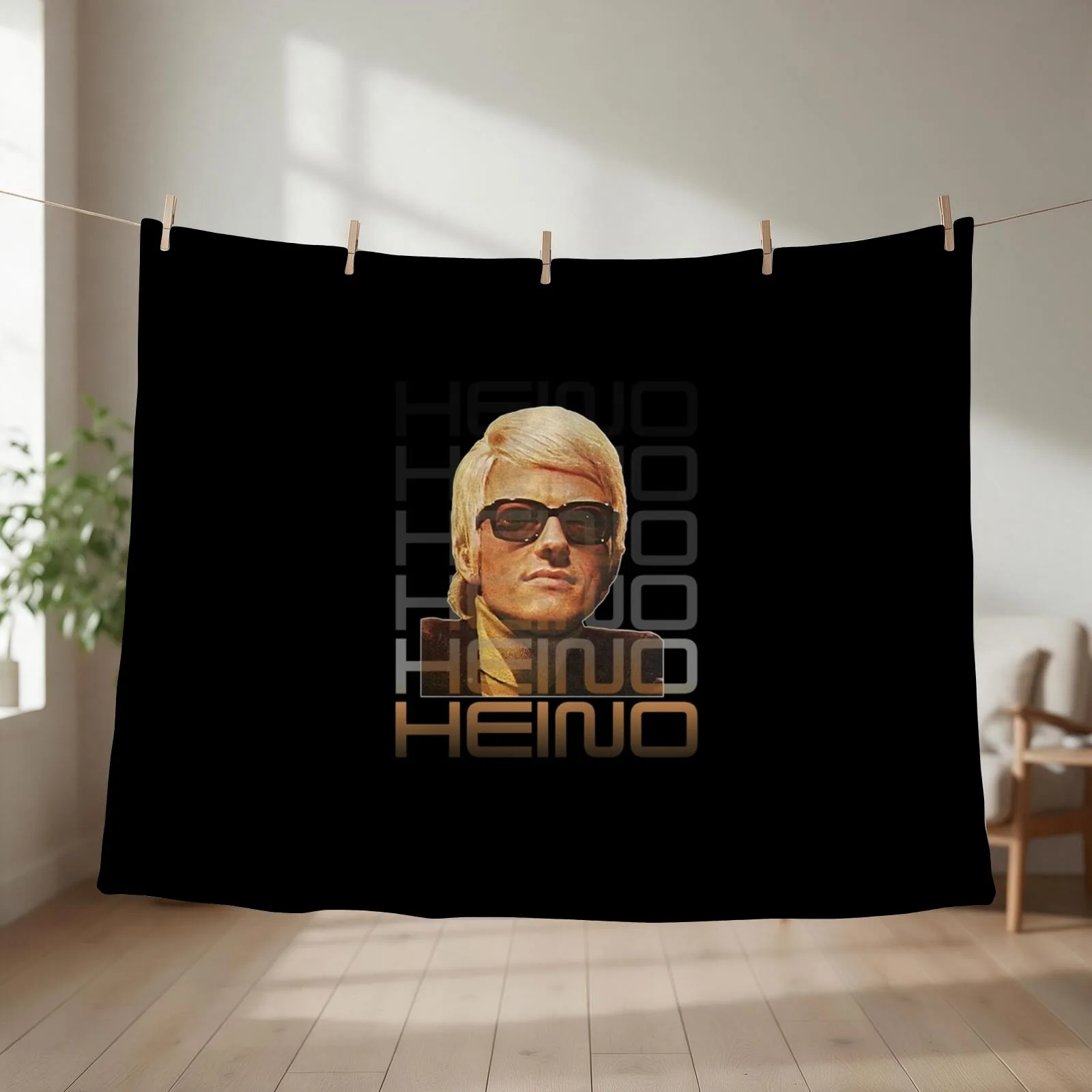 Retro Heino Tribute Art Volksmusik Icon Gift For Fans For Men And Women Father Day Famil Throw Blanket