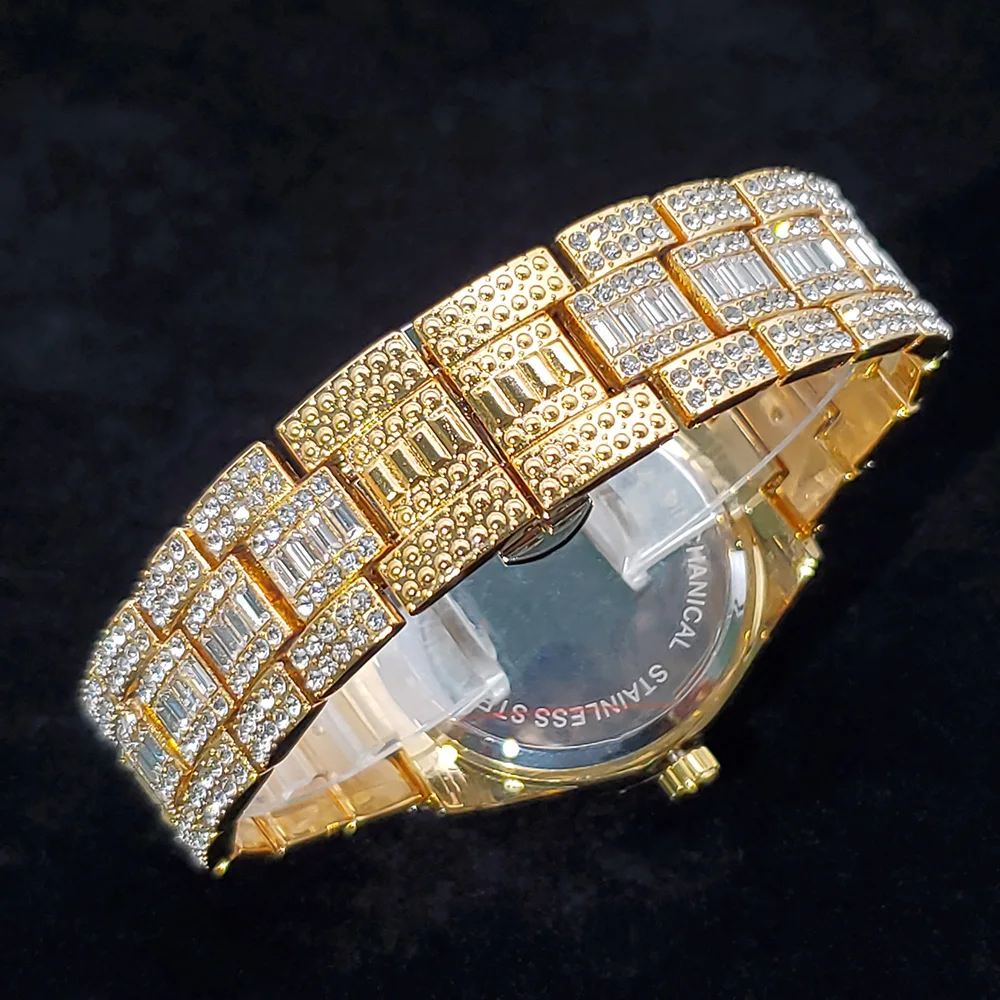 2026 Neue Luxus-Diamantuhr für Herren, Top-Verkauf, Modische Iced-Out Quarz-Armbanduhr, Hip-Hop-Street-Style, Exquisite Weihnachtsgeschenke – Detail 12
