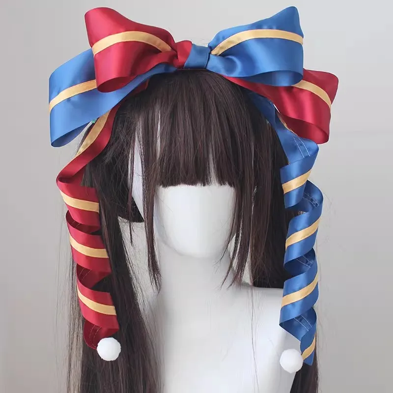 New Handmade Circus Fairy‑Tale Clown Lolita Headband KC Hat, Grotesque Style Hair Accessories for Girls Cosplay Party Dress‑up