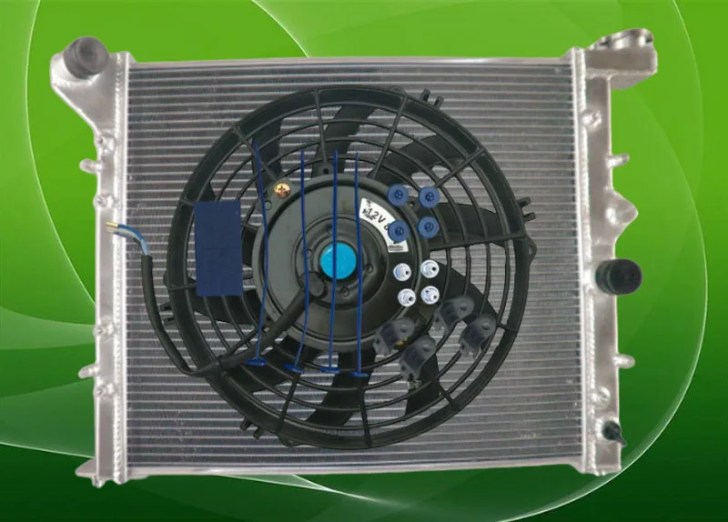 Aluminum radiator + fan FOR TOYOTA MARK II MK2 JZX90 1JZ GTE 1992-1996 92 93 94 95 96 1993 1994 1995