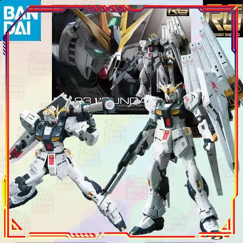 

Bandai Gundam RX-93 V Gundam RG 1/144 Model Kit Anime Action Figure Assembly Toy Official Licensed Collectible Gift For Boys