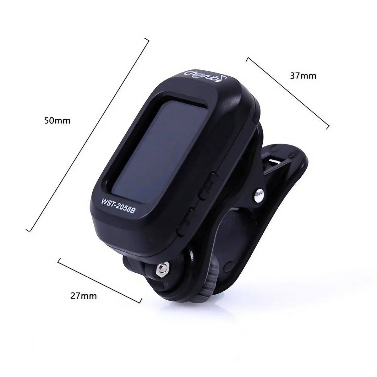 Digital Acoustic Clip Type Guitar Tuner Rotatable Clip-on Tuner LCD Display for Chromatic Acoustic Guitar Bass Ukulele Guitar