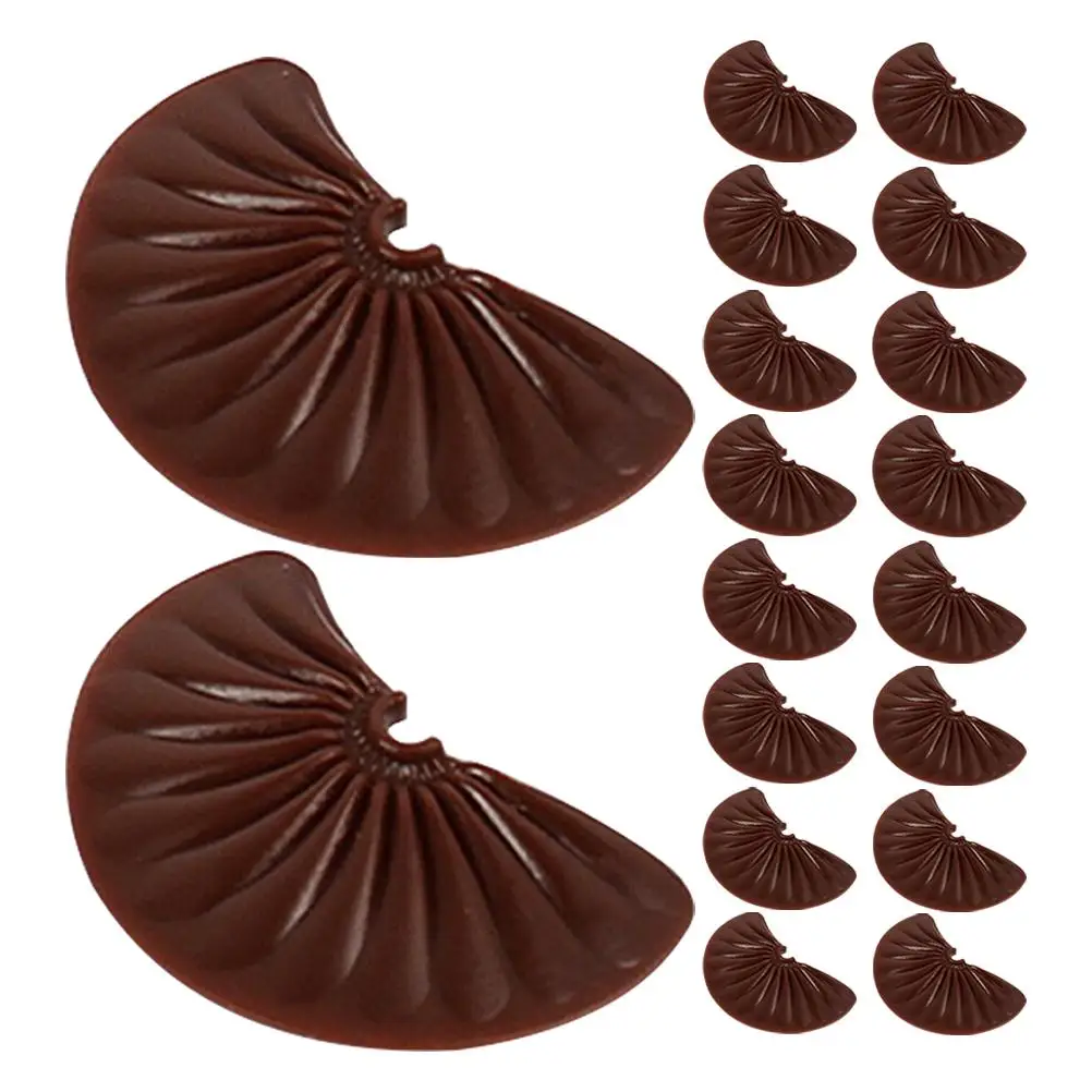 24 Pcs Simulated Chocolate Chips Decorative Artificial Chocolate Props PVC Home Party Photo Display Toys Realistic