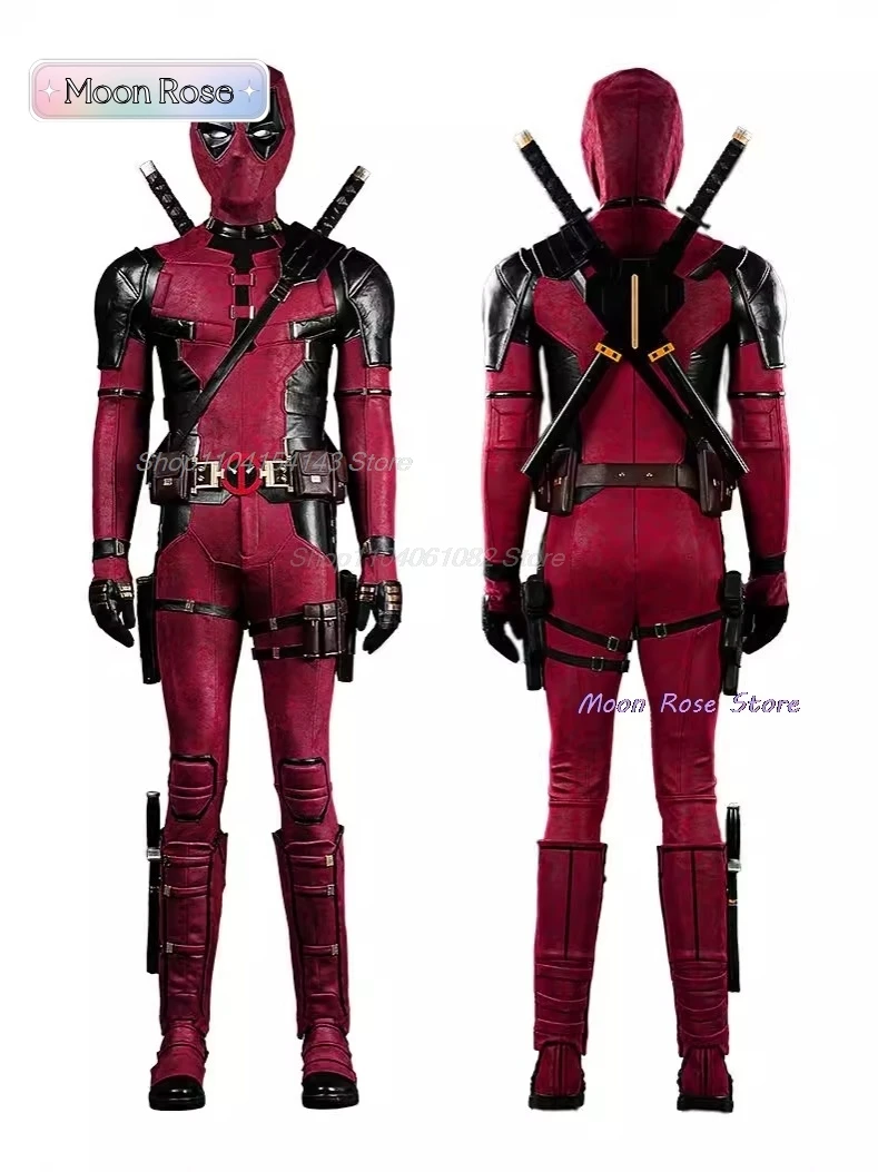 New Deadpooling 3 Cosplay Cosutme Wade Winston Wilson Jumpsuit  Belt Cosplay Costume Movie Anti-hero Suit Halloween