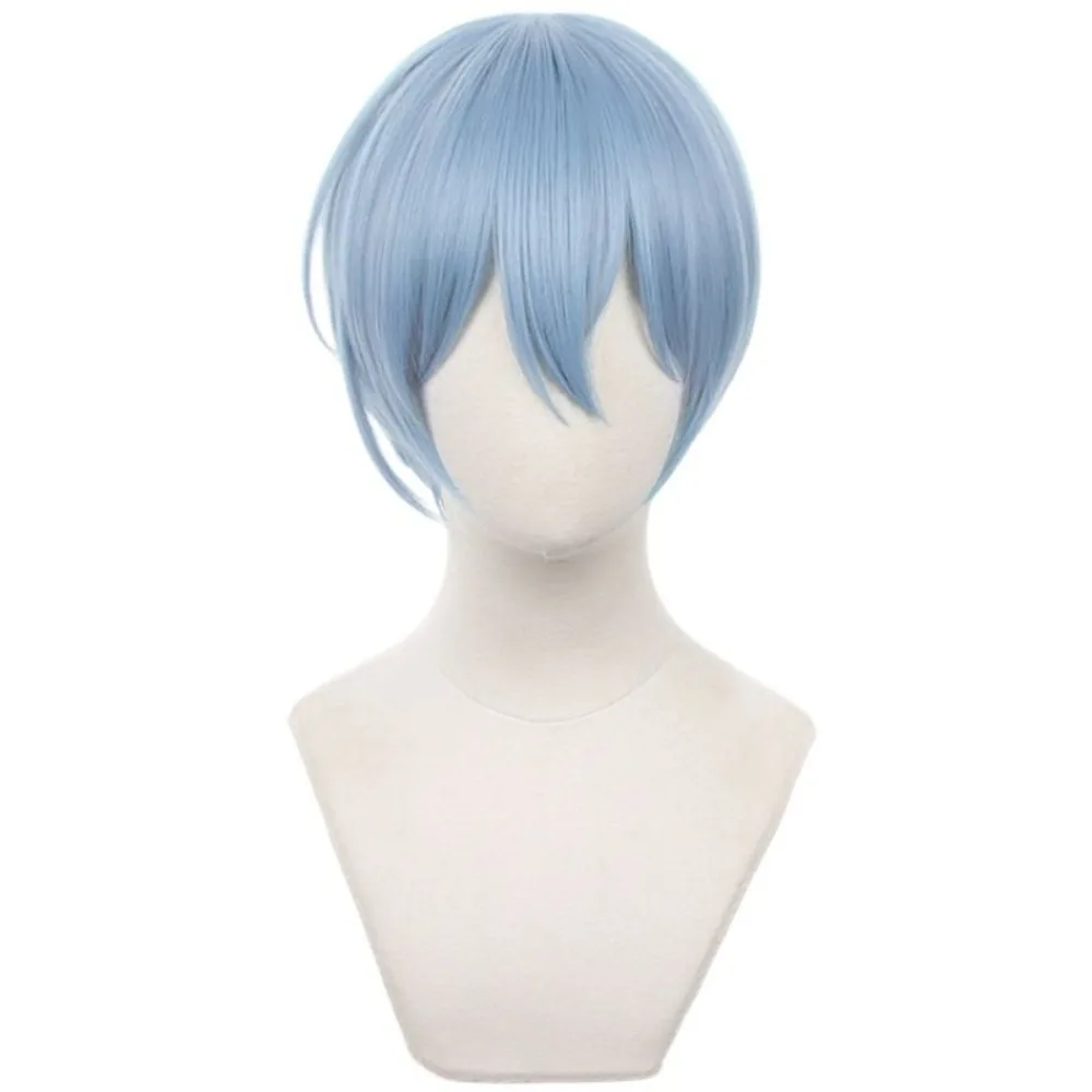 Anime Blue Lock Hiori Yo Cos Wig - Ice Blue Short Hair, Stylable, Ideal for Cosplay - view 2