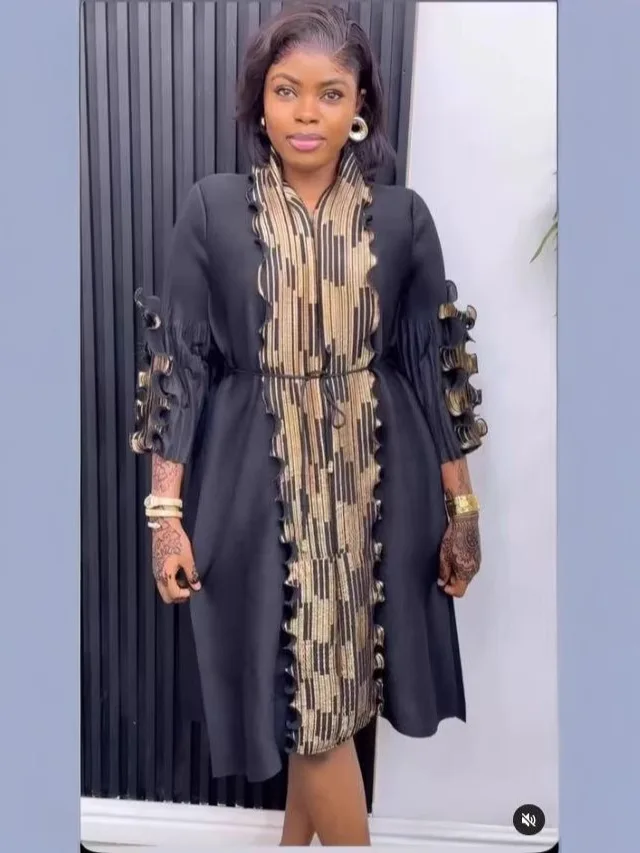 

Плиссированное платье Miyake 2025 с цифровым принтом, свободное, большого размера