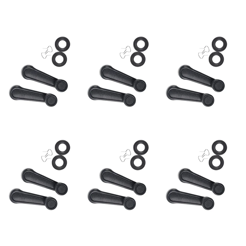 12 Pcs Gray Plastic Universal Car Window Winder Cranks Handle Lever-A82M