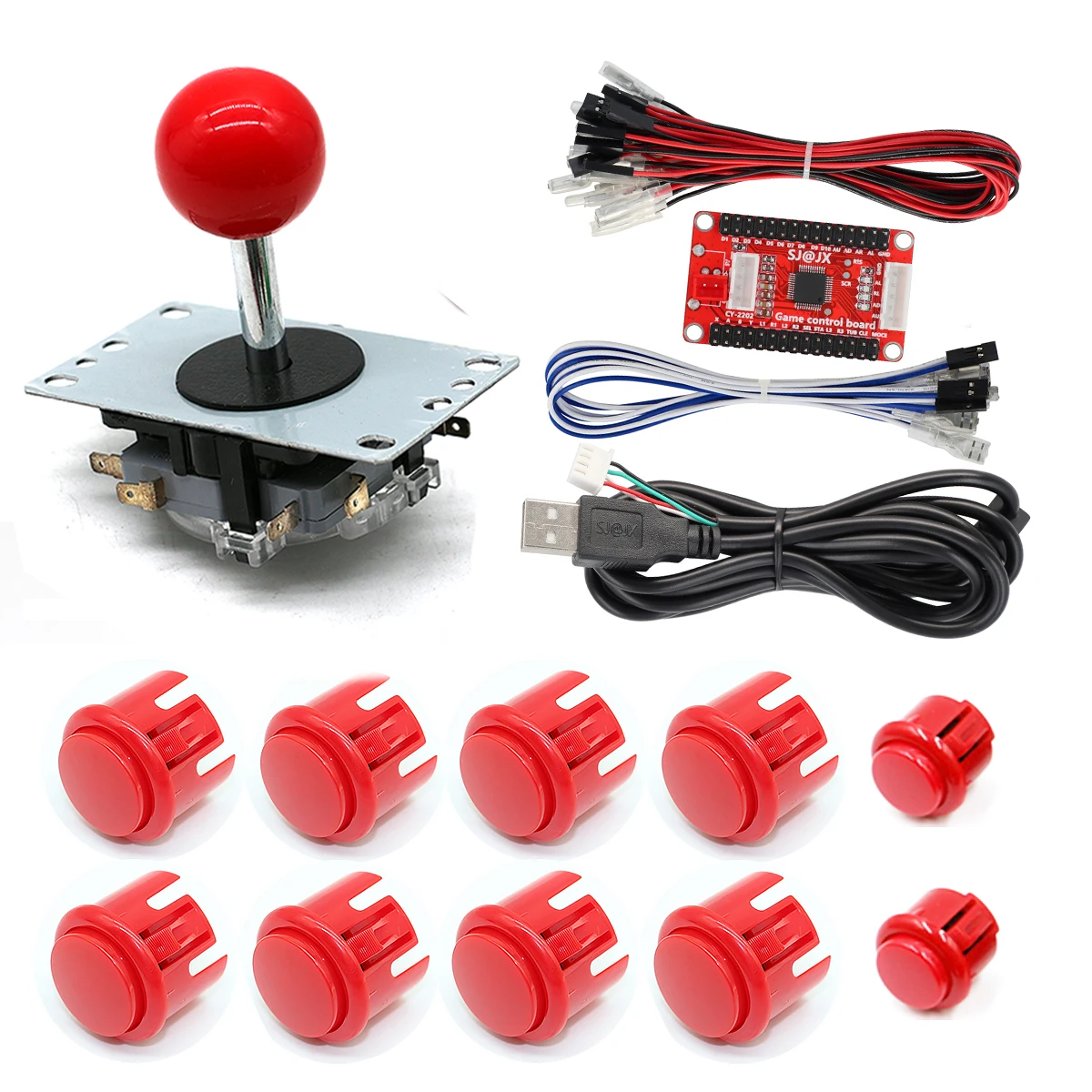 

PS3 Switch PC Raspberry Pi In 1 Zero Delay Board USB Arcade Game Machine DIY Kit Copy SANWA Joystick Buttons