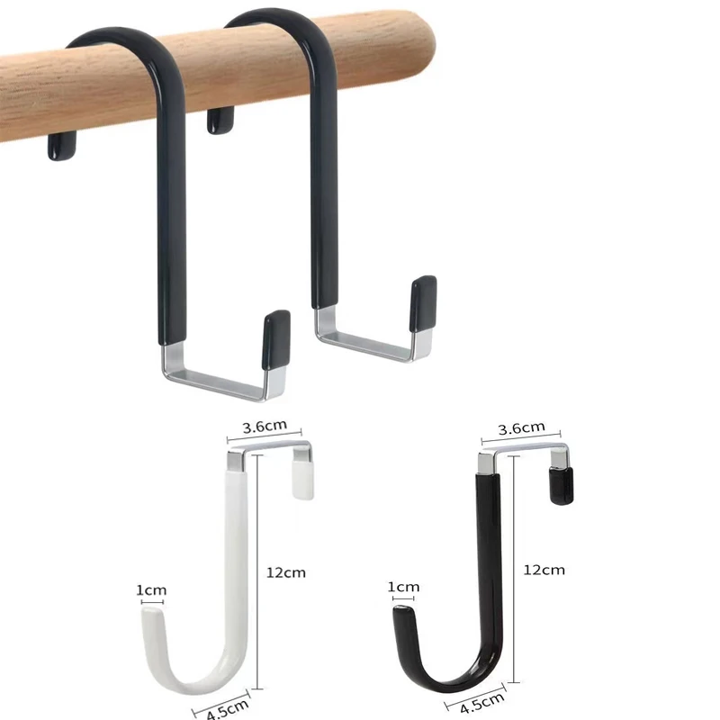 1PCS Creative Multi Purpose Hook Bathroom Radiator Towel Rack Kitchen Cabinet Door Rear Hook Key Towel Rack Home Accessories