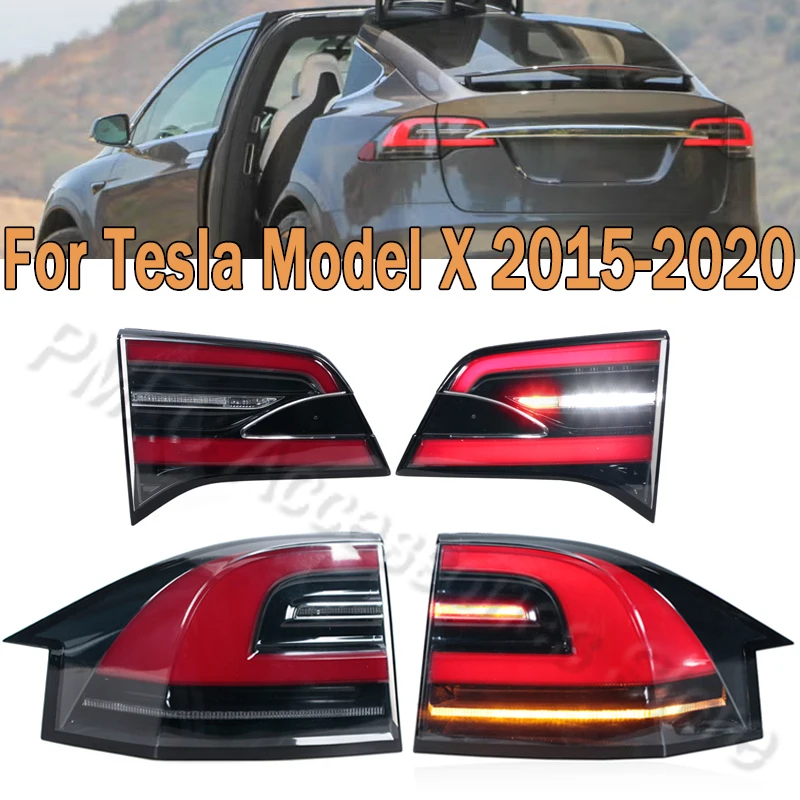 

Car Tail Light Assembly Rear Turn signal Light Brake Lamp Reversing Light For Tesla Model X 2015-2020 1034338-00-B 1034334-00-B