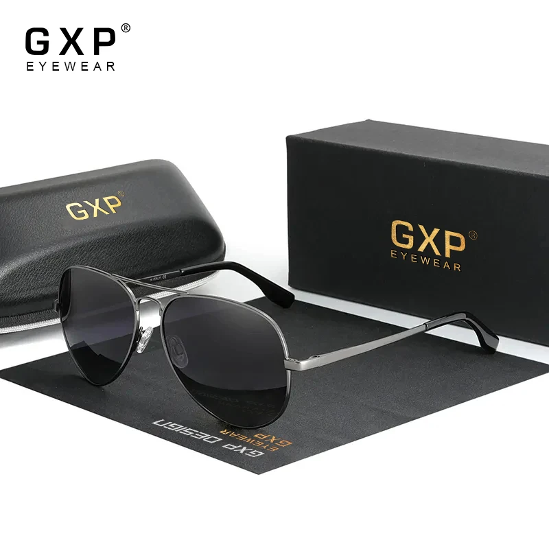 

GXP Men Aluminum Sunglasses New Polarized UV400 Mirror Male Sun Glasses Gradient Fashion Eye Protection Eyewear Oculos de sol