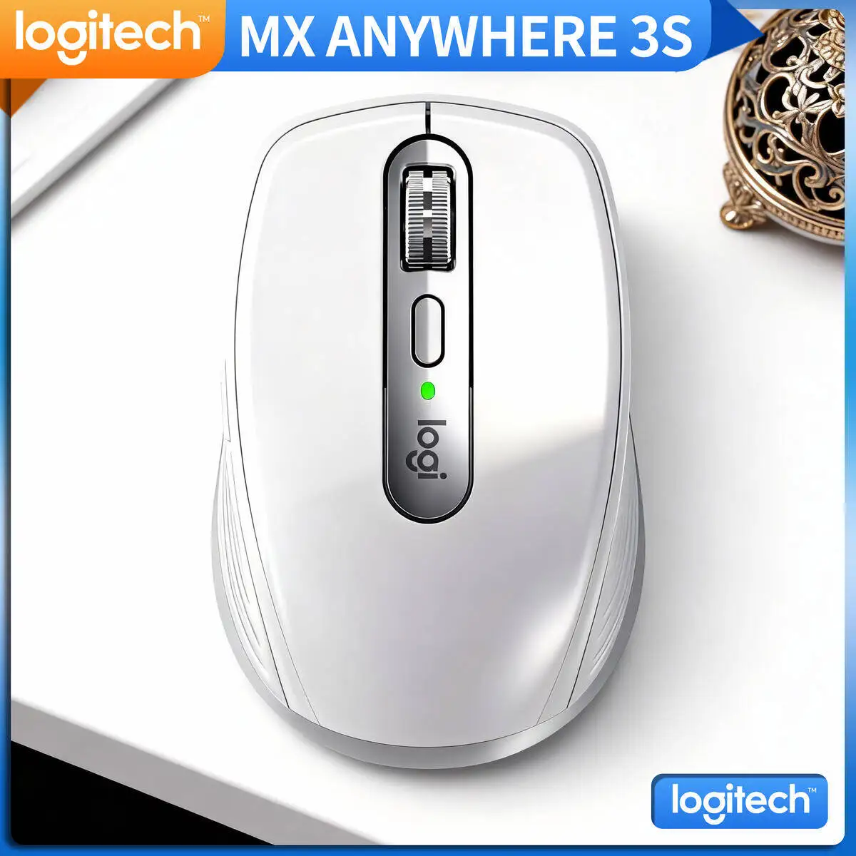 

Logitech Master Series MX Anywhere 3S Bluetooth Беспроводная бесшумная мышь Мягкий звук Офисный женский планшет