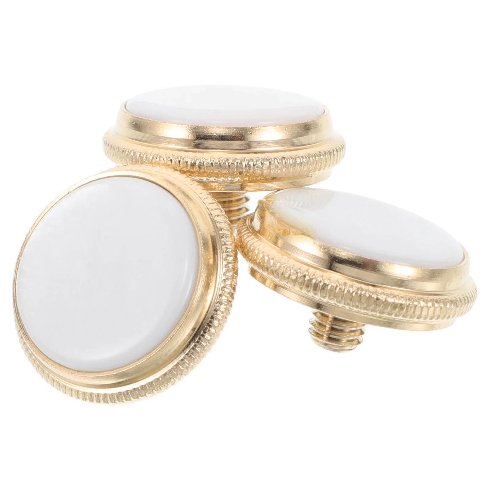 

3PCS Trumpet Accessories Valve Buttons Caps Musical Instrument Gift Small Nickel Plated Brass Shell Durability