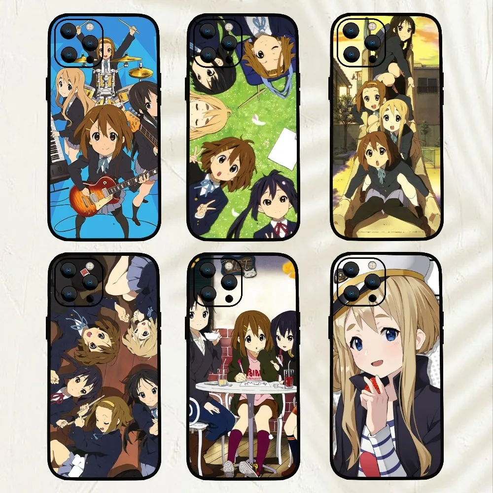 Bilibili Anime k on  Phone Case For iPhone Mini 11 12 13 14 15 Pro XS Max X Plus SE XR Shell