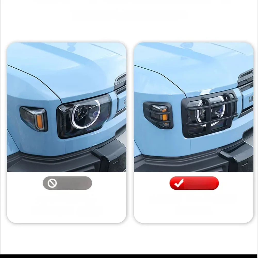 For Chery iCAR V27 2026+ Car Headlight Frame Dedicated Decorative Protective Cover Automobile Exterior Decorative Parts