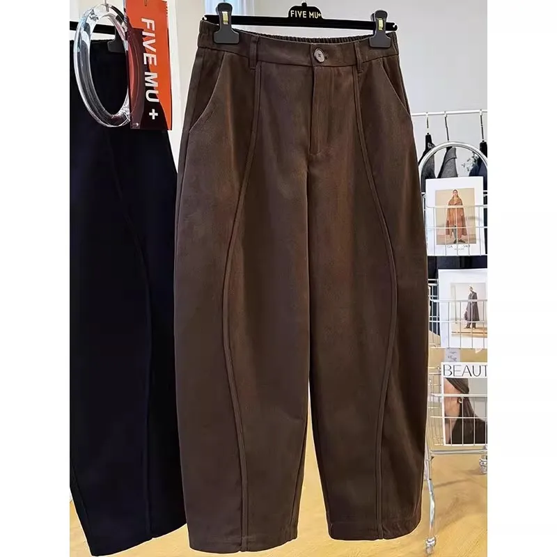 فضفاض الأمريكية الرجعية واسعة الساق سراويل تقليدية ملابس للرجال جديد Sle تنوعا عمال المنجل السراويل الخريف الشتاء حجم كبير