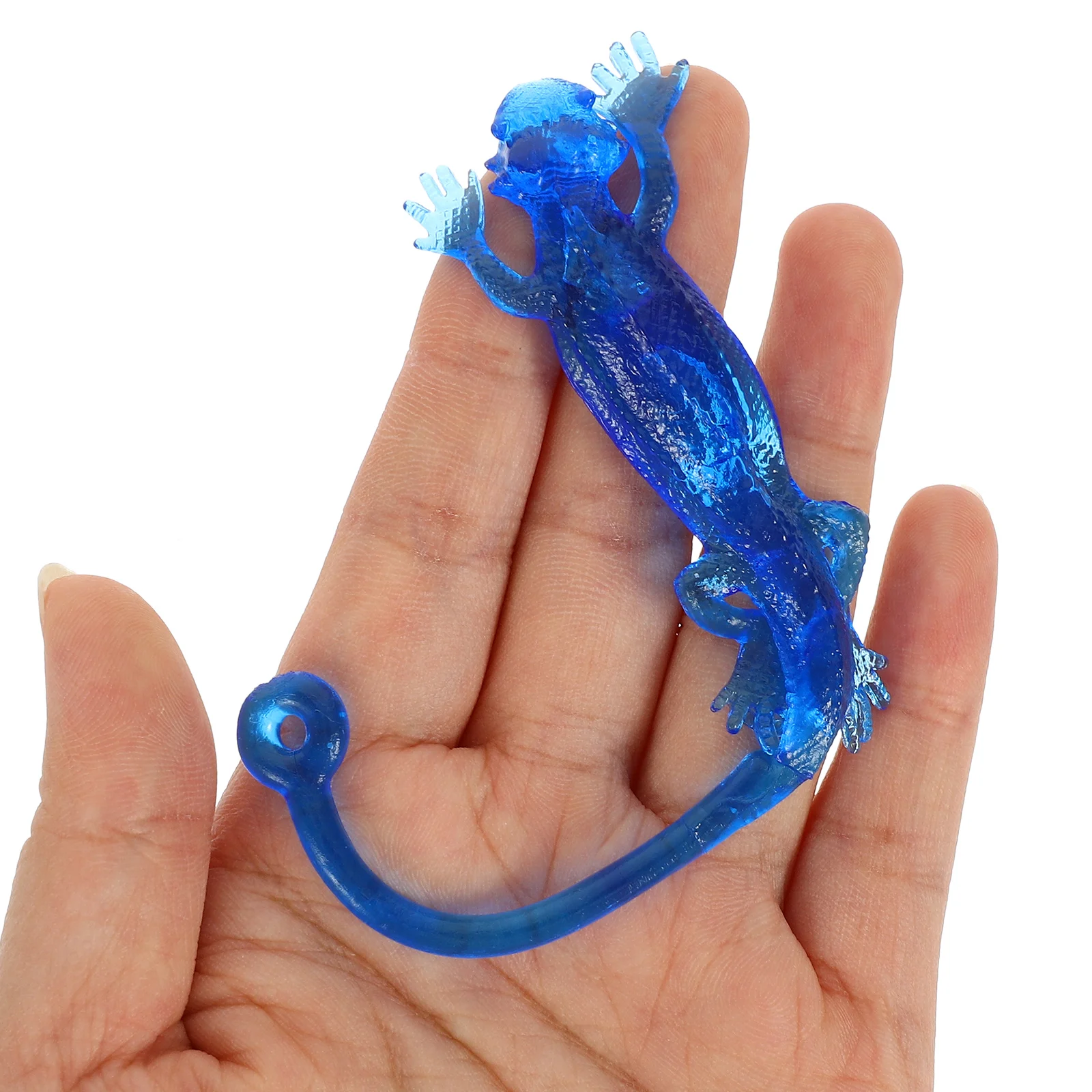 20 Pcs Lizard Soft Gummy Ball Funny Gadgets Toys for Kids Mini Sticky Geckos Bull Spoof Interactive Relief