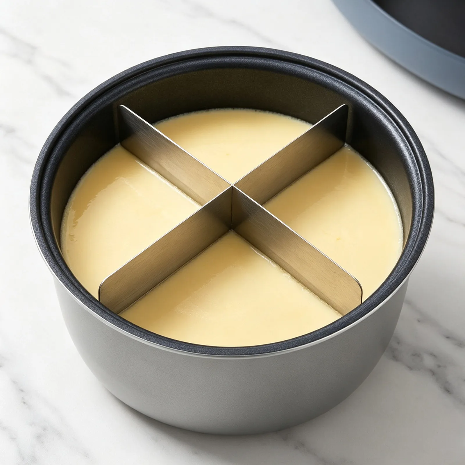 2Pcs Hot Pot Divider Grid Rice Cooker Partition Plate Four Grid Insert Separator for Cooking Pot Separate Flavors Food Section