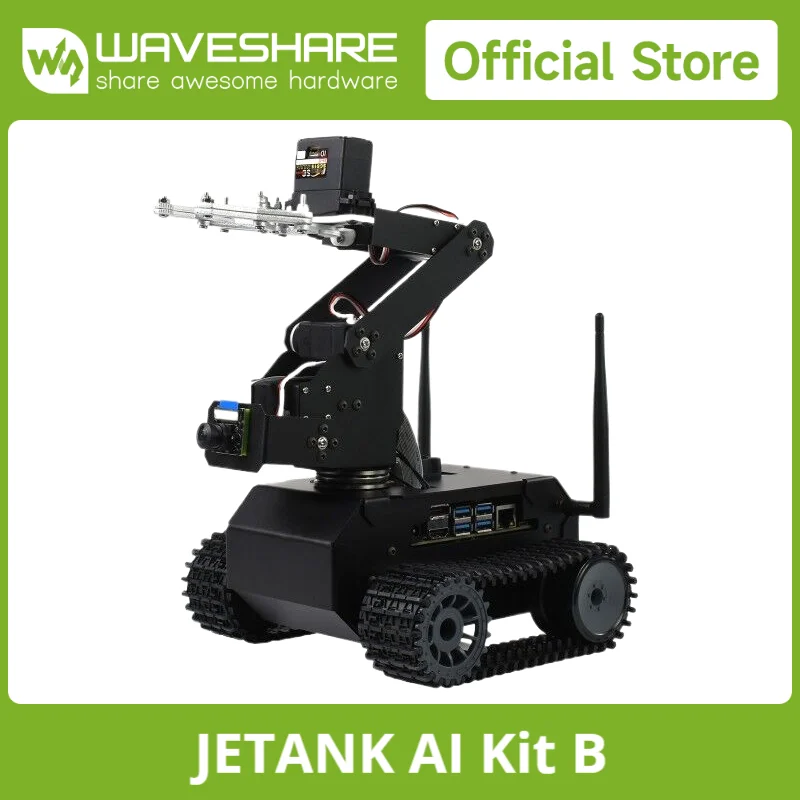 Waveshare JETANK AI Kit, AI Tracked Mobile Robot, AI Vision Robot, Based on Jetson Nano Developer Kit (optional)