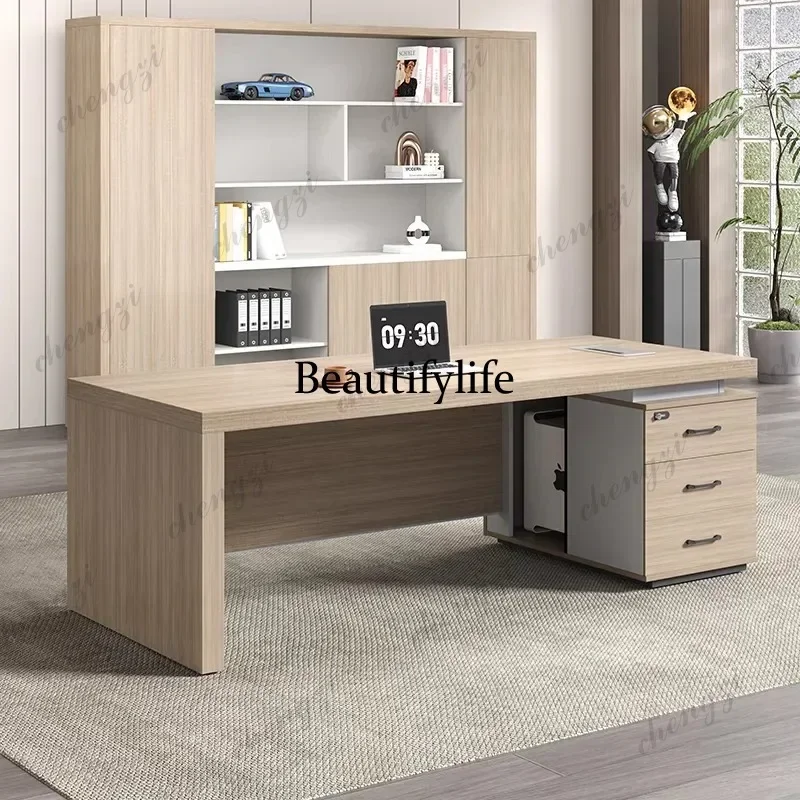 c139 Wooden White Executive Office Desk Manager Strong Large Drawers Computer Desks Modern Luxury Mesa De Escritorio